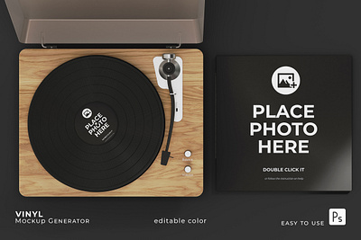 Vinyl Mockup 3d animation branding design graphic design illustration logo vector