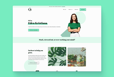 Eden - Webflow CMS Template for Life, Health & Wellbeing Coaches beauty beauty wellness coaching consulting creative education fitness health massage personal website portfolio salon small business spa template therapy web design webflow webflow template wellness