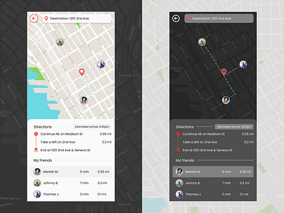 Daily UI #020 - Location Tracker app dailyui mockup ui