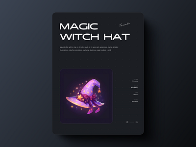 Magic wizard hat design graphic design poster typography ui ux web