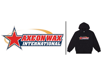 AXE ON WAX - STAR LOGO branding design graphic design illustration logo