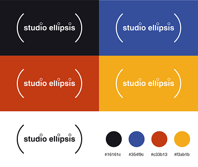 studio ellipsis logo animation animation animation studio logo branding design graphic design logo logo animation minimalistic modern motion graphics typography vector