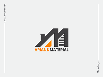 Arians Material bran brandidentity branding brandmark building construction corporatebranding design letter am logo