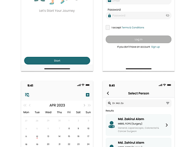 Doctor Consultation Mobile App consultation docapp doctor doctor hire app figma mobile app mobile ui ux