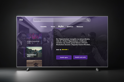 25 Daily UI - TV App app challenge dailyui design film framer tv tv app ui uxui