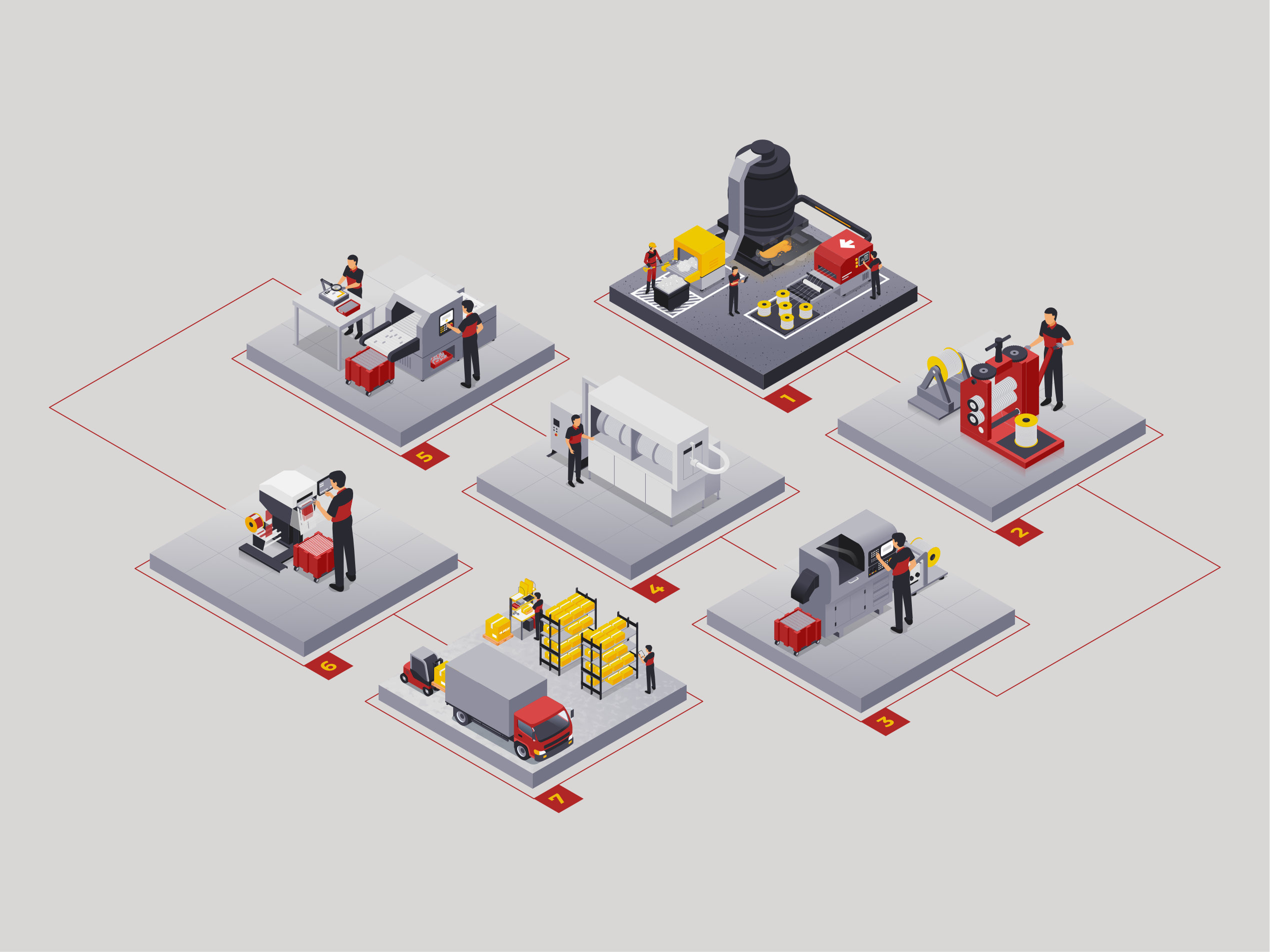 Example of Custom Isometric Hero Illustration