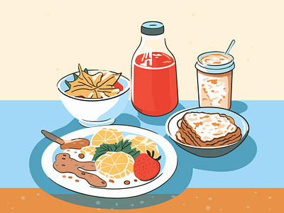 Delicious Breakfast Spread breakfast breakfast time culinary delights delicious food art food illustration foodies delight morning meal pancakes