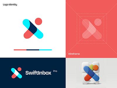 SwiftInbox Logo brand branding colorful identity logo logo design modern saas saas logo software