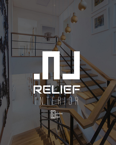 Logo Relief Interior branding graphic design logo logosale sale ui