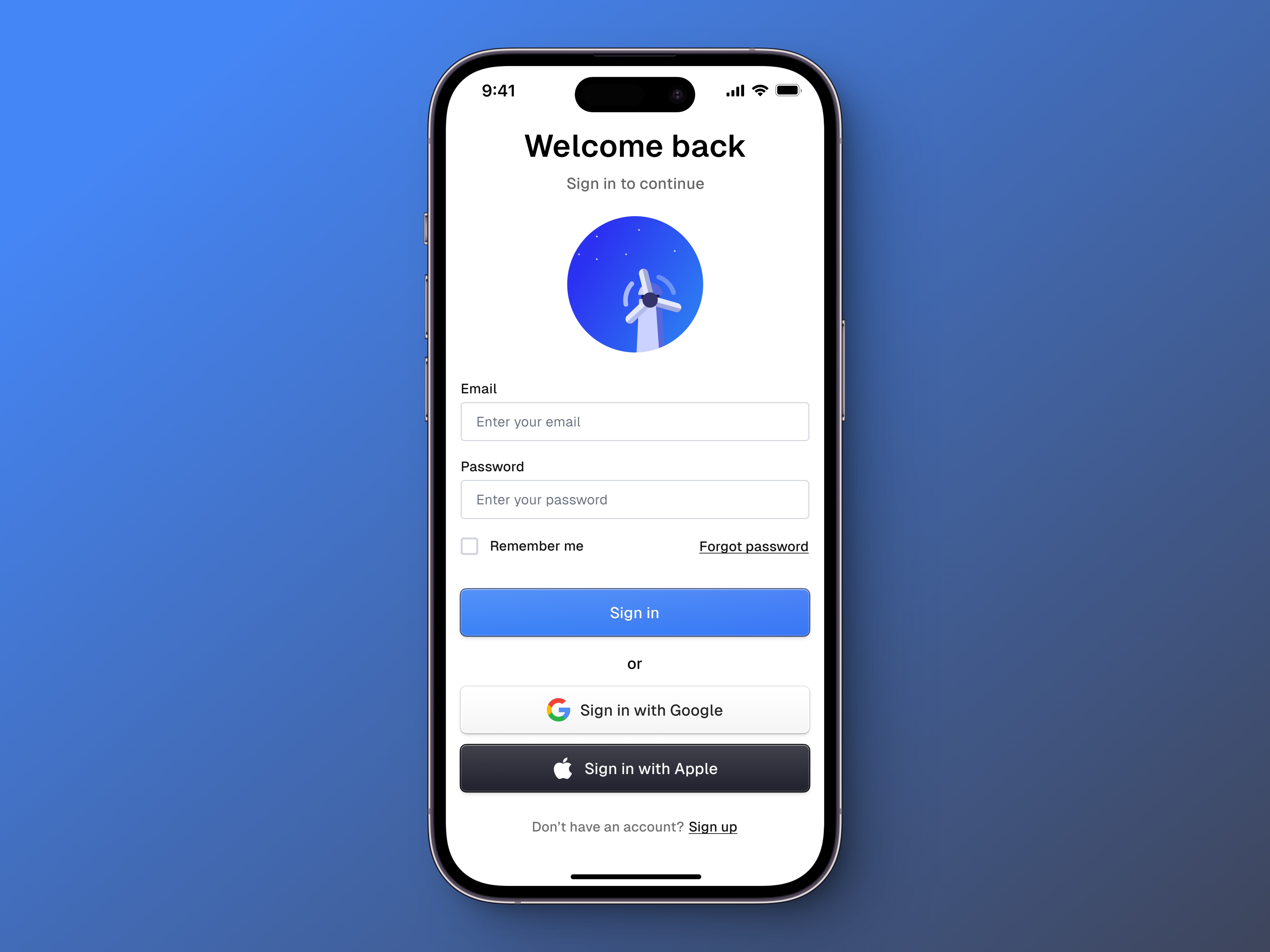 Sign in screen 3d animation branding dailyui design graphic design illustration logo motion graphics productdesign ui uiux ux vector