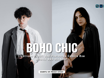 BOHO CHIC LIGHTROOM PRESETS 15 lightroom presets adjustment adobe lightroom aesthetic aesthetic presets aesthetic sweet presets boho chic presets camera raw cinematic color grading dng jpg lightroom lightroom presets photoshop presets xmp