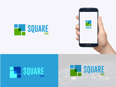 Minimalist logo design. square tech logo. apps logo bot branding communication design graphic design illustration information it logo logo design minimalist square tech technology ui