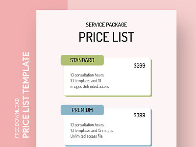 Service Price List Free Google Docs Template business charges corporate docs document free google docs templates free template free template google docs google google docs list price price list pricelist print printing rate service template templates