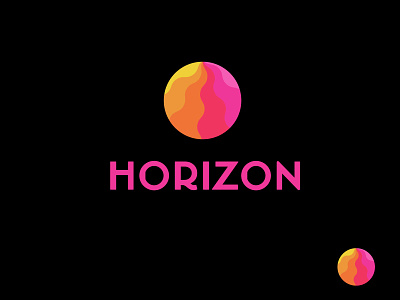 Horizon bold branding crypto design geometric logo logodesign modern planet simple space tech