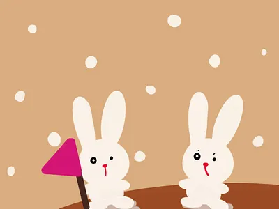 两个我？？？ 可爱 平面设计 插画 设计