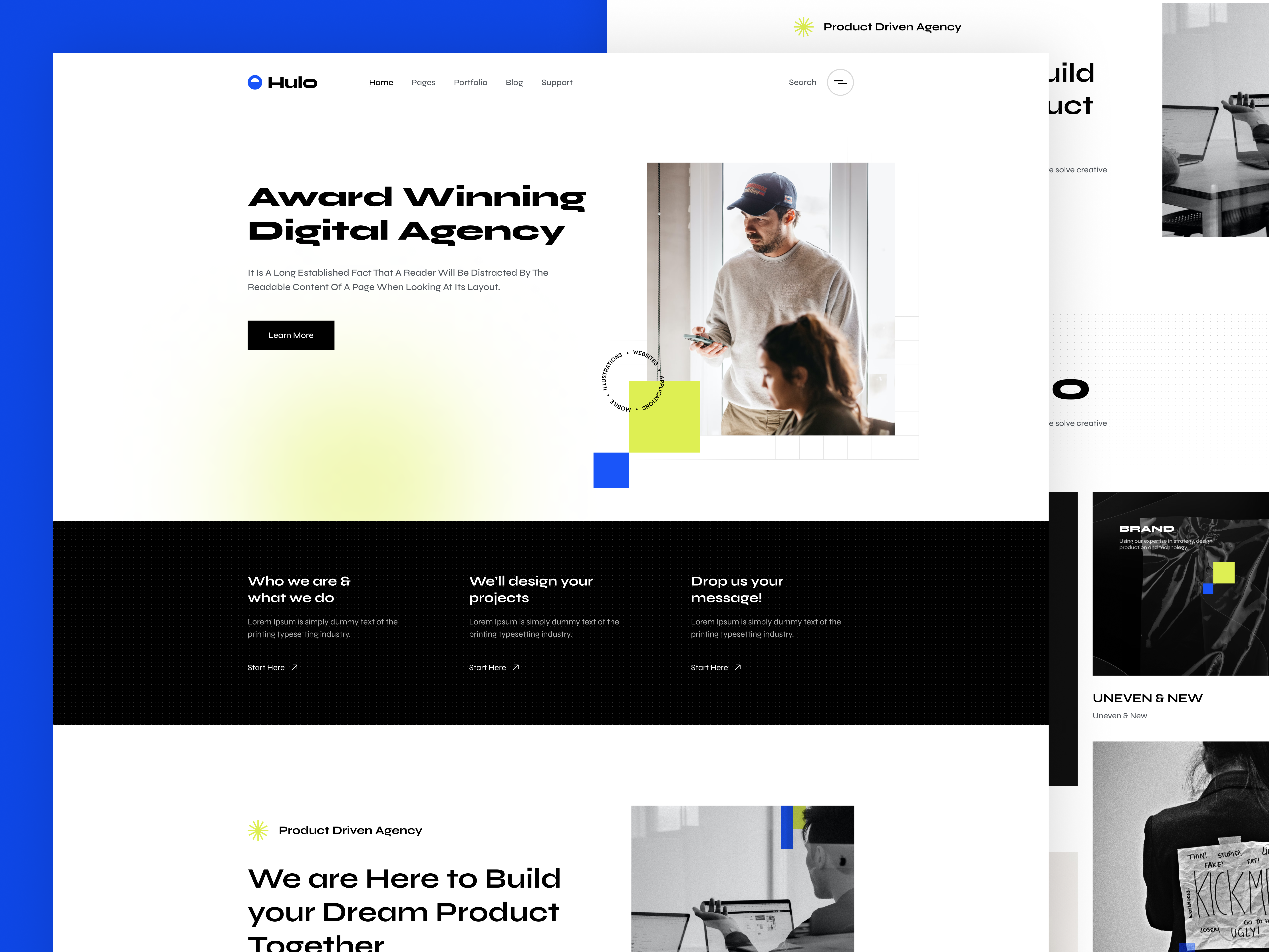 Example of Minimal & Modern Landing Page Design