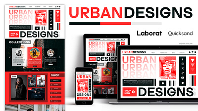 Urban Designs affinity designer clothing shop concept fashion graphic design streetwear web design