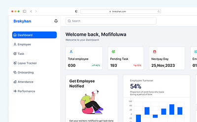 HR management dashboard dashboard dashboard ui design hero section hr illustration ui ux