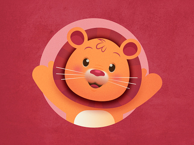 Cute lion cub revisited branding cub cute design graphic design icon illustration kids lion logo mark