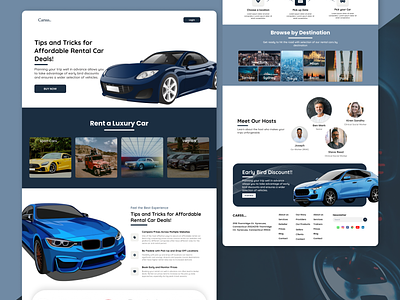 Car Rental Website, Landing Page Design, UI/UX buy car website ui car rental website uiux car website car website ui design figma rental car web ui rentalcar web ui ui design uidesign userinterface web ui website website ui for rental cars