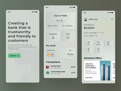 Finance mobile app android app bank design details faq finance green ios landing page list minimal minimalist mobile supiyandi survey typography ui ux website