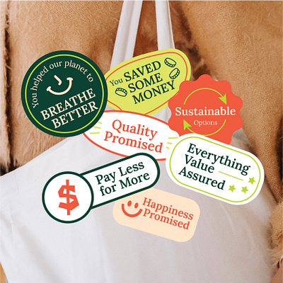 EVA | Every Value Assured branding earth expired food goods graphic design green illustration packaging quality save earth sticker sustainable typography