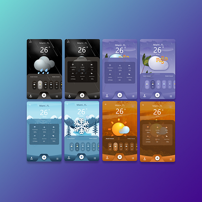 Weather forecast app app design creatives design figma forecast graphic design illustration logo screenshots ui ui design weather app