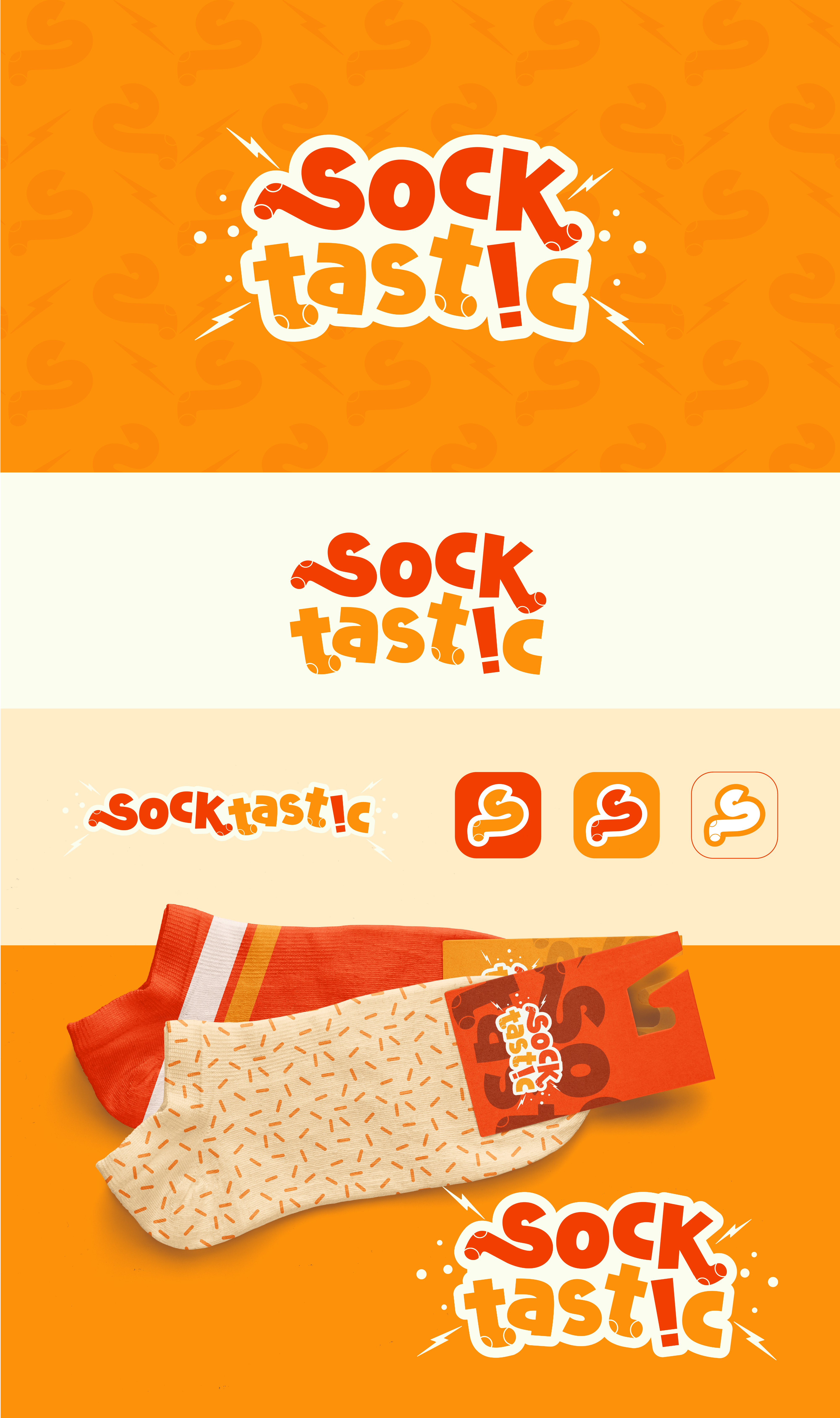 Socktastic Logo brand identity branding cute design fashion font fun fun logo graphic design illustration inspiration logo logo inspiration playful playful logo