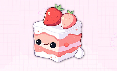 Kawaii Cute Cartoon Character Cake streetweardesign