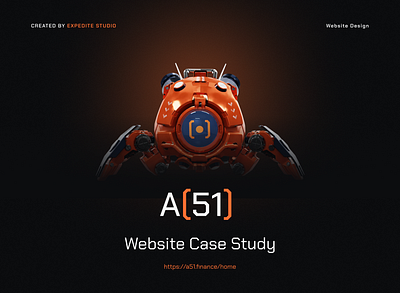 A51 Finance - Website Design blockchain crypto expeditestudio uniswap web3 website design