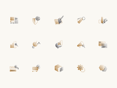 RND Agency — Illustrations. Icons pack agency icons clean design graphic design icon pack icons illustration line art minimal product illustrations visual visual art