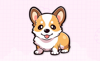 Kawaii Cute Cartoon Character Dog streetweardesign