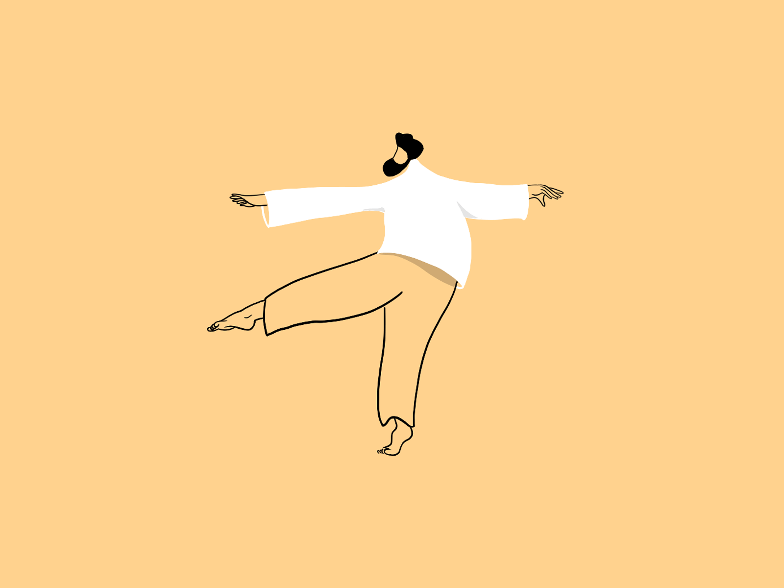 He dances animation 2d animation animation cel animation character cool cycle dance framebyframe gif