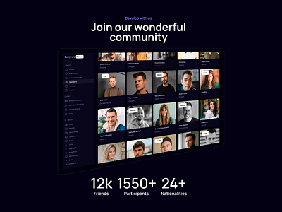 Dashboard for Community Designers dashboard uiux design
