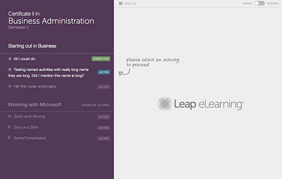 Leap Training Student Portal