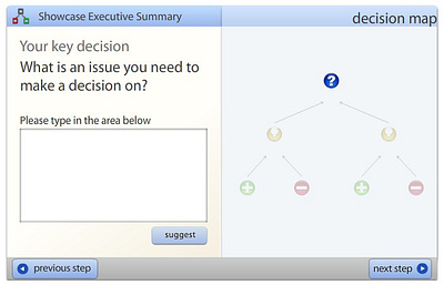 Austhink Decision Map (2006) decision making flash ui ux