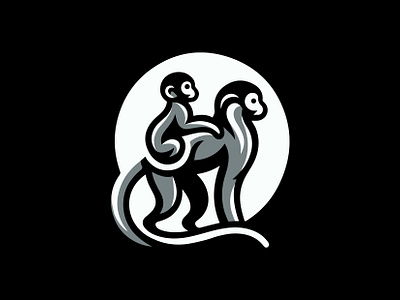 MONKEY banana bonobo branding design family gorilla graphic design icon identity illustration inde jungle logo marks monkey safari symbol tourist ui