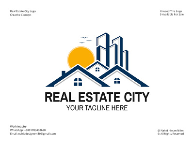 Real Estate City Logo, Real Estate Logo, Home Logo, House Logo apartment logo branding building logo business logo company logo construction logo estate home logo house logo industry logo logo minimalist logo modern real estate logo property logo real real estate real estate city logo real estate icon real estate logo real estate logo template