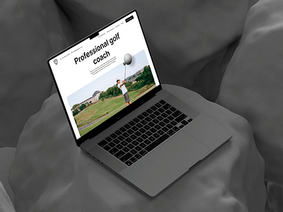 Golf Coach Landing Page Design business concept home page landing page sport ui user interface ux website design дизайн сайт