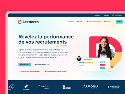 Brand new website for Beetween brand design branding graphic design homepage typography ui useinterface user experience ux uxdesign website