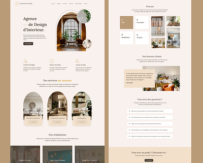 Interior design agency branding design graphic design homepage interior design ui uxui webflow