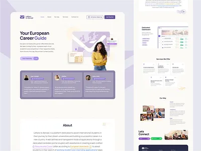 Letters to Abroad Website branding geen geo green geo kerala logo pala website