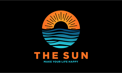 Beach logo concept beach branding design enjoy enjoy life graphic design happy house illustration life logo logo company logo maker love sun sunday sunmory sunset