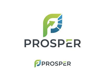 Prosper Financial Logo brand identity company design financial illustration logo logo design logotype marketing minimalist modern