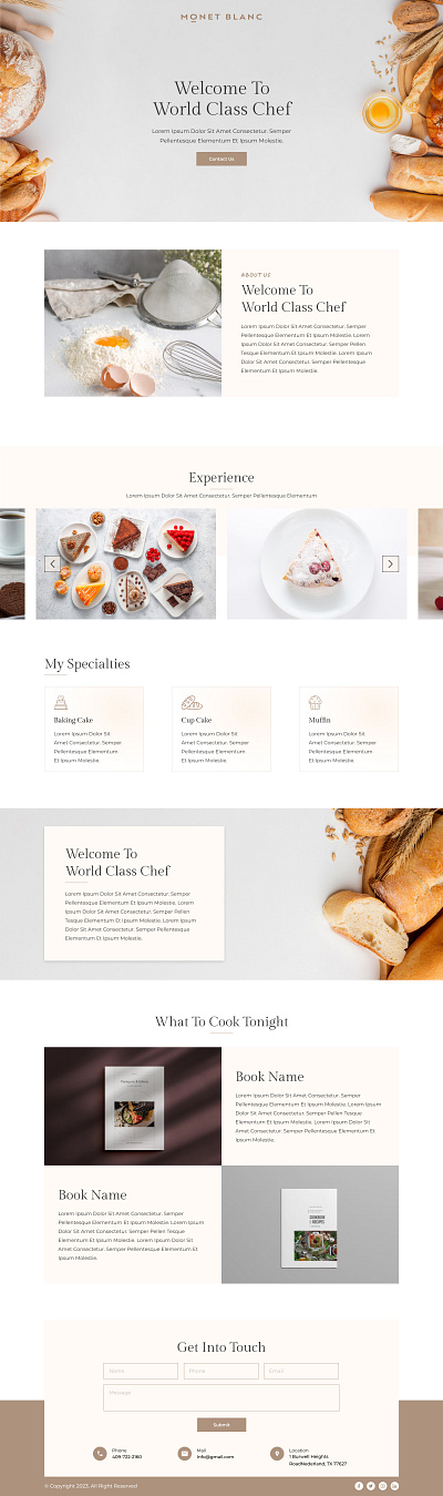 Monet Blanc healthy food - Website arounda concept figma flow food delivery healthy interface order payment product design review search service sketch startup tracking ui ux web design website