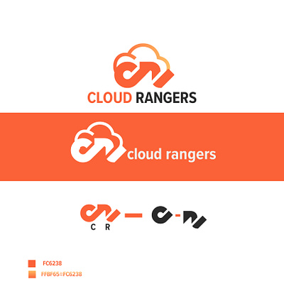 Cloud Rangers logo cd mockup cloud rangers graphic design logo logo design logo designcloud rangers software cd mockup t shirts