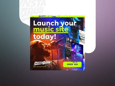 InstaBand — Marketing Campaign advertising art direction artwork brochure button card colorful graphic design graphicdesign identity inspiration instaband instagram layout marketing music poster product social social media