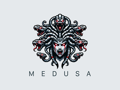 Medusa Logo animal animal logo cyber logo cyber medusa gorgon logo medusa medusa design medusa logo medusa logo design medusa vector medusa vector logo