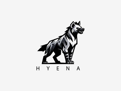 Hyena Logo animal animal logo hyena logo hyena logo design hyena vector logo hyenas hyenas logo top animal logo wild hyena