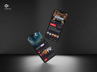 FunFlix- Videos, Series & Movies, OTT android app app cinema design funflix landing page mobile app mobile cineplex movies netflix ott mobile app ott platform streaming app ui ux web series